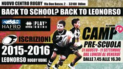 Rugby: Torna il camp pre-scuola della Leonorso Udine