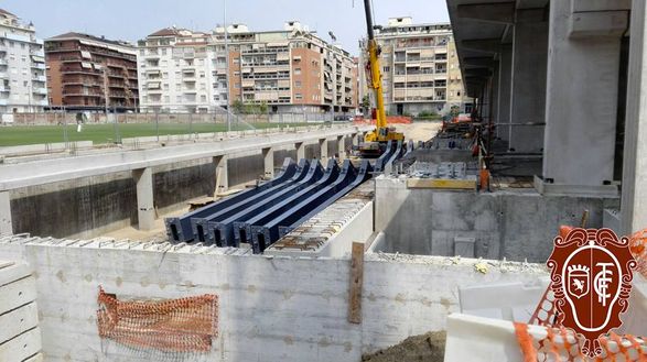  Stadio Filadelfia: sostegni (foto Fondazione Filadelfia) 