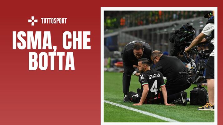 infortunio Bennacer AC Milan derby Milan-Inter 0-2 Champions League 2022-2023