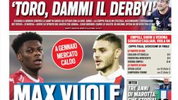 Prima Pagina, Tuttosport: “Max vuole 2 colpi Champions. Toro, dammi il derby!”