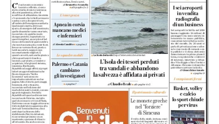 Prima Pagina, La Repubblica-Palermo: “Il gran pasticcio della scuola” Prima Pagina