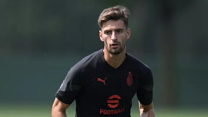 Matteo Gabbia AC Milan allenamento Milanello