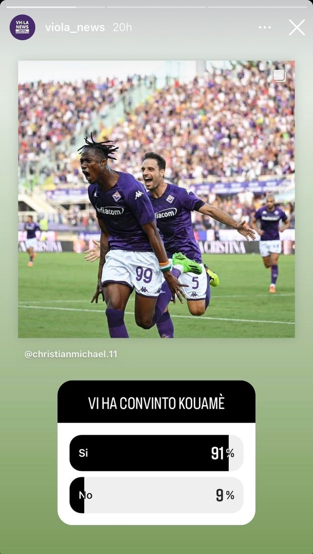 SONDAGGIO VN – La sorpresa Kouame convince i tifosi- immagine 2