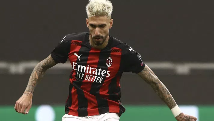 Samu Castillejo (attaccante AC Milan) durante Milan-Lille 0-3 (Europa League 2020-2021) | AC Milan News (Getty Images)