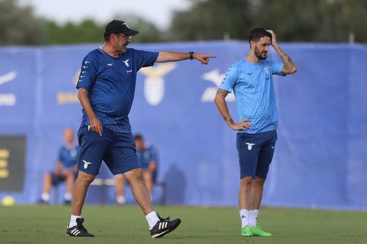 Sarri e Luis Alberto Sarri e Luis Alberto