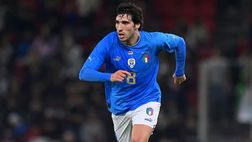 Albania-Italia, brutta caduta per Tonali che esce in barella