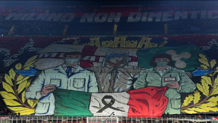 Milan coreografia Derby Inter Curva Sud AC Milan (1)