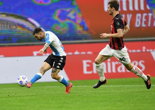 Il goal di Politano con il quale il Napoli ha battuto il Milan Il goal di Politano con il quale il Napoli ha battuto il Milan
