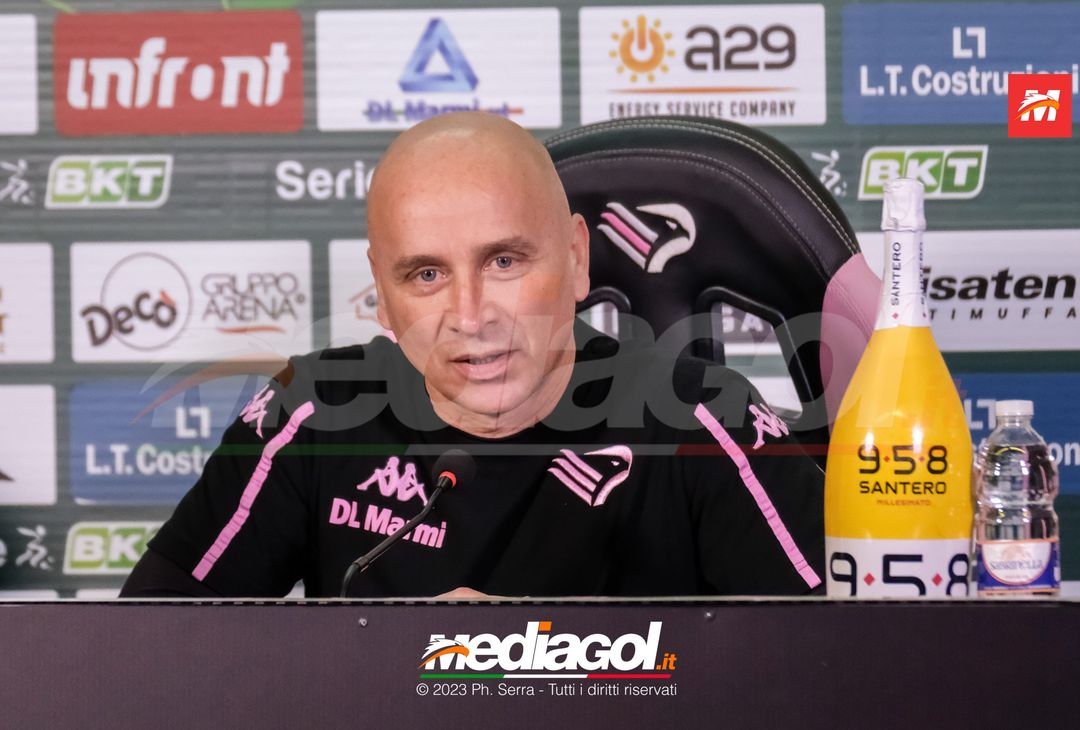 FOTO PALERMO, verso il Bari: Mister Corini in sala stampa (Gallery)- immagine 1