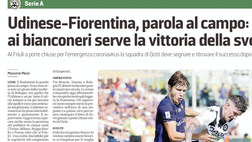 Messaggero Veneto: Udinese-Fiorentina, parola al campo