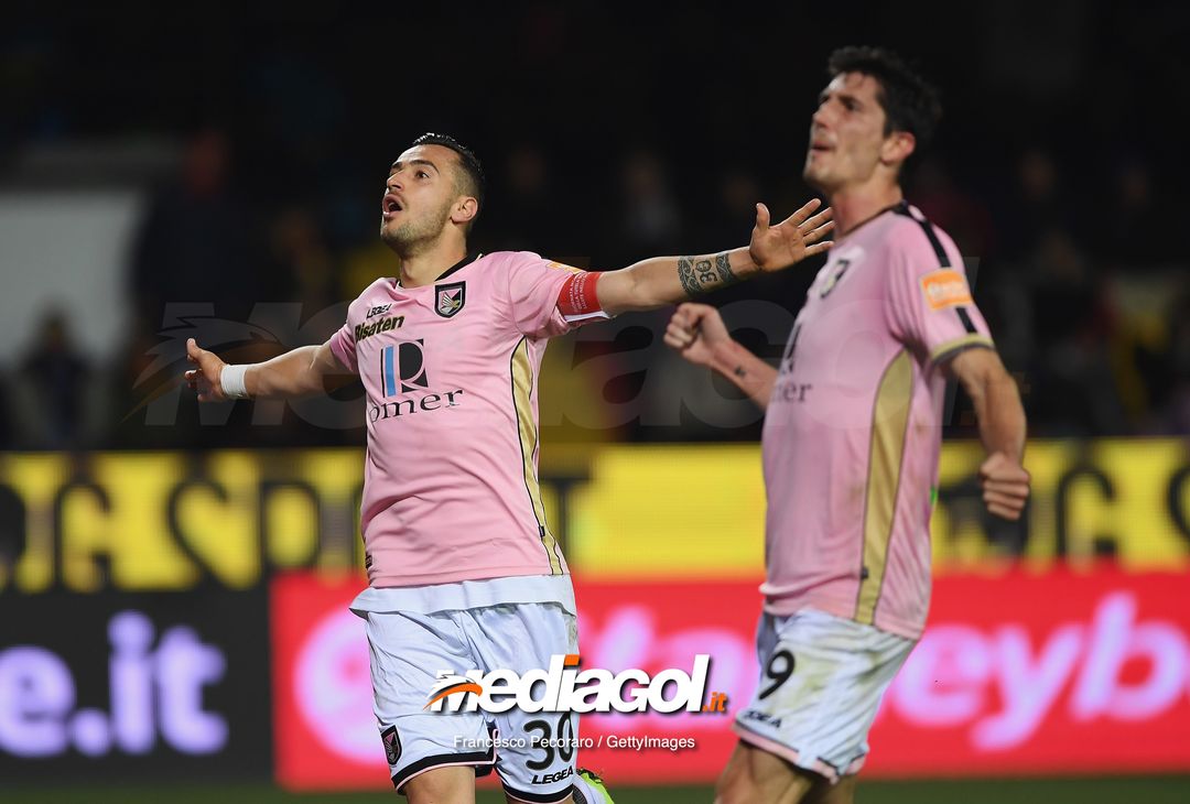  during the Serie B match between Benevento and Carpi FC at Stadio Ciro Vigorito on April 14, 2019 in Benevento, Italy. 