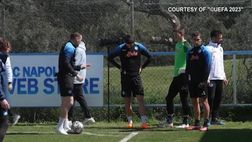 VIDEO Napoli, rifinitura per gli azzurri alla vigilia del Milan