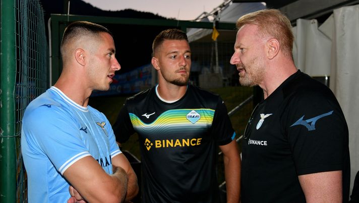 Adam Marusic, Sergej Milinkovic-Savic e Igli Tare Adam Marusic, Sergej Milinkovic-Savic e Igli Tare