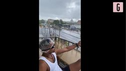 VIDEO / Cuffia e occhialini: Evra canta scatenato sotto la pioggia