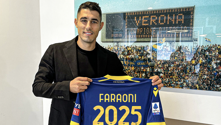 Faraoni rinnova, al Verona fino al 2025: “Felice. E sono pronto per tornare” - immagine 1