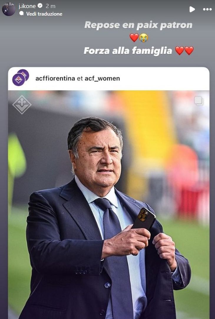 GALLERY – Le reazioni dei giocatori della Fiorentina alla scomparsa di Barone - immagine 5