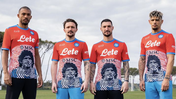 maglia maradona edition rossa napoli