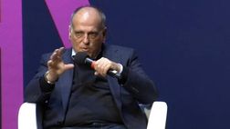 VIDEO Liga, Tebas: “Superlega europea? Mi chiedo se le intenzioni di Infantino siano serie”