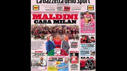 Prima Pagina, La Gazzetta dello Sport: “Maldini Casa Milan. Monza in A, il regalo…”