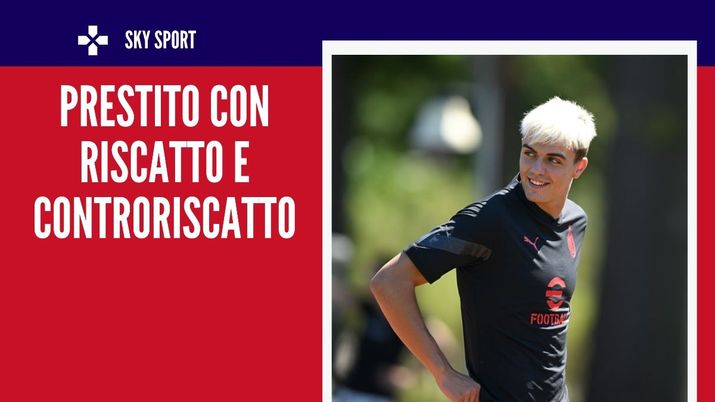 Daniel Maldini, calciatore del Milan, vicino all'Hellas Verona