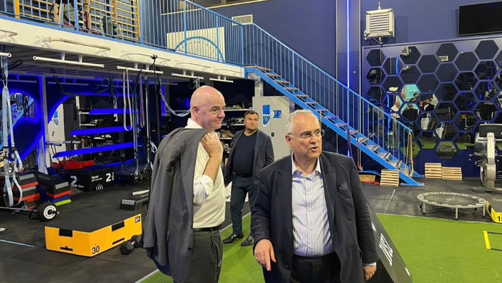 Infantino fa visita a Lotito e c’è anche… Joe Barone. - immagine 1