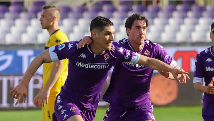 GERMOGLI PH: 7 MARZO 2021 FIRENZE STADIO ARTEMIO FRANCHI SERIE A FIORENTINA VS PARMA NELLA FOTO GOL ESULTANZA MILENKOVIC 