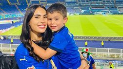 Turchia-Italia, lady Spinazzola con Mattia all’Olimpico: “Grande, papà! Ti amiamo”