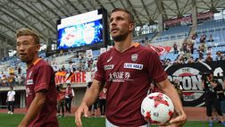 J-League, grande gol di Podolski all’esordio in Giappone