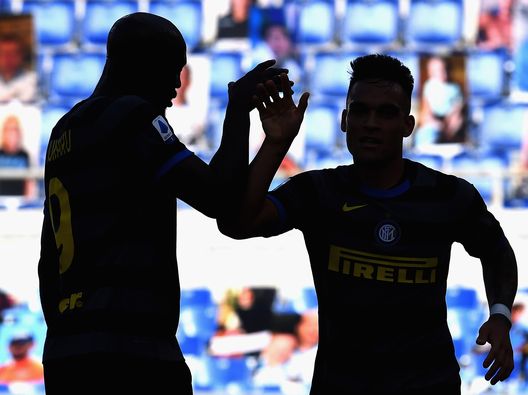 Lautaro Martinez e Romelu Lukaku, coppia d'attacco dell'Inter Lautaro Martinez e Romelu Lukaku, coppia d'attacco dell'Inter