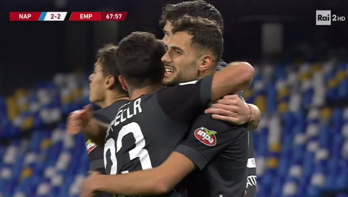 Napoli-Empoli, ancora a segno Bajrami: 2-2 al “Maradona” 