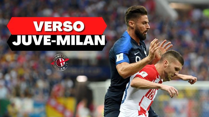 Olivier Giroud e Ante Rebic, attaccanti AC Milan (credits: Getty images) 