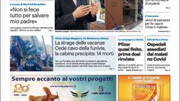 Prima Pagina, Giornale di Sicilia: “O contro la mafia o complici. Al Palermo l’andata”