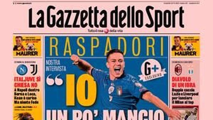 Prima Pagina, La Gazzetta dello Sport: “Diavolo di un Ibra. Sensi titolare” Prima Pagina, La Gazzetta dello Sport: “Diavolo di un Ibra. Sensi titolare”