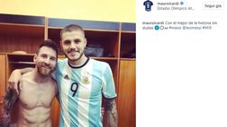 SOCIAL / Icardi abbraccia Messi: “Il migliore della storia senza alcun dubbio”
