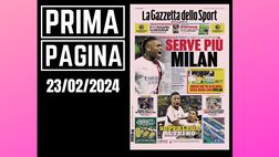 Prima pagina Gazzetta dello Sport: Europa League, serve più Milan