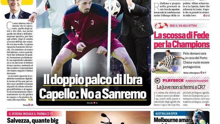 Il Corriere dello Sport, la prima pagina di oggi, martedì 16 febbraio 2021 Il Corriere dello Sport, la prima pagina di oggi, martedì 16 febbraio 2021