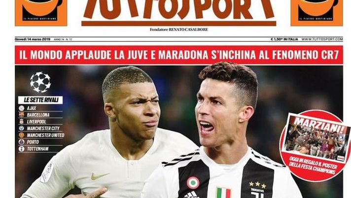 Prima Pagina, Tuttosport: “Insaziabili. Inter in emergenza: ‘Però niente alibi’. Napoli a Salisburgo”  Prima Pagina, Tuttosport: “Insaziabili. Inter in emergenza: ‘Però niente alibi’. Napoli a Salisburgo”