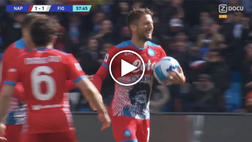 VIDEO Napoli-Fiorentina 1-1: Mertens entra e pareggia la partita