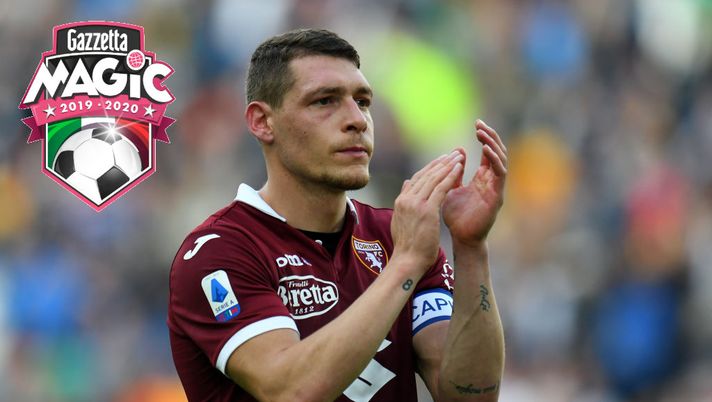 UDINE, ITALY - OCTOBER 20: Andrea Belotti of Torino FC during the Serie A match between Udinese Calcio and Torino FC at Stadio Friuli on October 20, 2019 in Udine, Italy. (Photo by Alessandro Sabattini/Getty Images) 