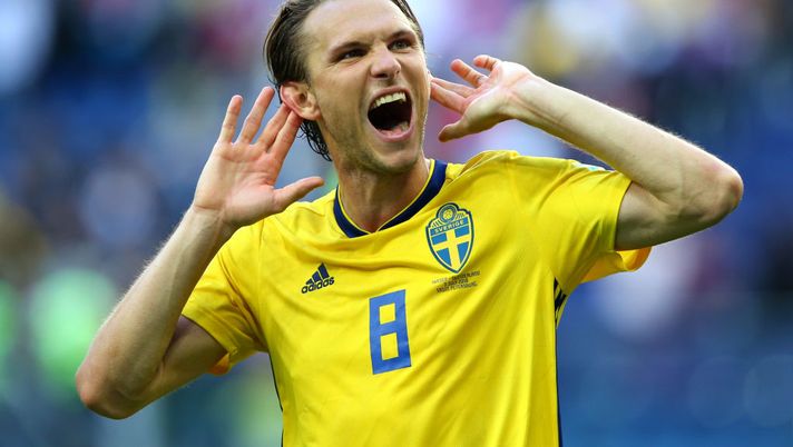SAINT PETERSBURG, RUSSIA - JULY 03: Albin Ekdal of Sweden celebrates victory following the 2018 FIFA World Cup Russia Round of 16 match between Sweden and Switzerland at Saint Petersburg Stadium on July 3, 2018 in Saint Petersburg, Russia. (Photo by Alex Livesey/Getty Images) SAINT PETERSBURG, RUSSIA - JULY 03: Albin Ekdal of Sweden celebrates victory following the 2018 FIFA World Cup Russia Round of 16 match between Sweden and Switzerland at Saint Petersburg Stadium on July 3, 2018 in Saint Petersburg, Russia. (Photo by Alex Livesey/Getty Images)