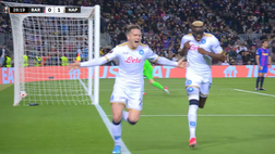 VIDEO Barcellona-Napoli: Zielinski apre, Ferran Torres la riagguanta. Gli highlights