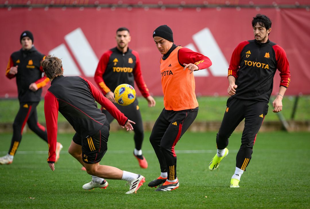 Roma, la rifinitura alla vigilia dell’Atalanta – FOTOGALLERY - immagine 30