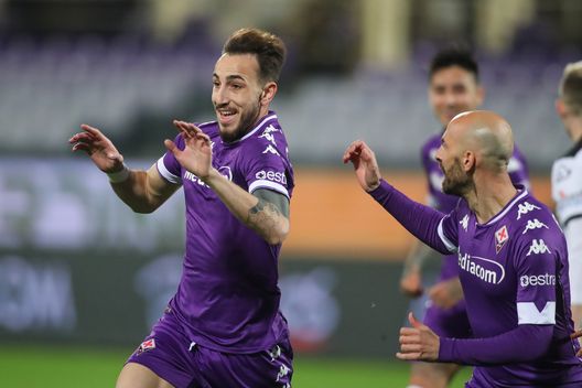 GERMOGLI PH: 19 FEBBRAIO 2021 FIRENZE STADIO ARTEMIO FRANCHI SERIE A FIORENTINA VS SPEZIA NELLA FOTO ESULTANZA GOL CASTROVILLI GERMOGLI PH: 19 FEBBRAIO 2021 FIRENZE STADIO ARTEMIO FRANCHI SERIE A FIORENTINA VS SPEZIA NELLA FOTO ESULTANZA GOL CASTROVILLI