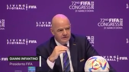 VIDEO FIFA, Infantino: “Mondiale per Club? Sarà a 24 squadre, vedremo…”