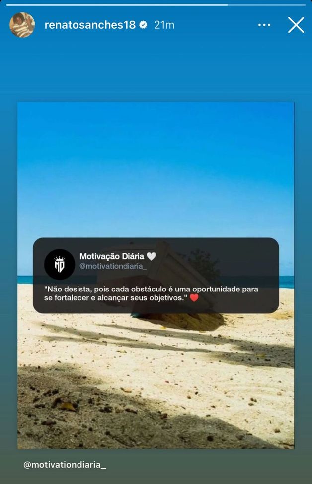 Renato Sanches, messaggio sui social: “Ogni ostacolo è un’opportunità per rafforzarvi”- immagine 2