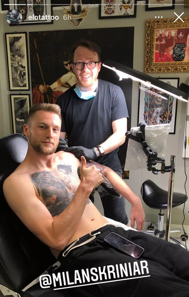 Inter Ecco Il Nuovo Tatuaggio Di Milan Skriniar Foto Fc Inter 1908