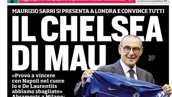 Prima Pagina, Corriere dello Sport: “Il Chelsea di Mau. Alisson da Salah. Pallone d’oro, Speedy CR7…”  Prima Pagina, Corriere dello Sport: “Il Chelsea di Mau. Alisson da Salah. Pallone d’oro, Speedy CR7…”
