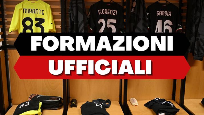 Formazioni ufficiali AC Milan Serie A Champions League Coppa Italia 2022-2023