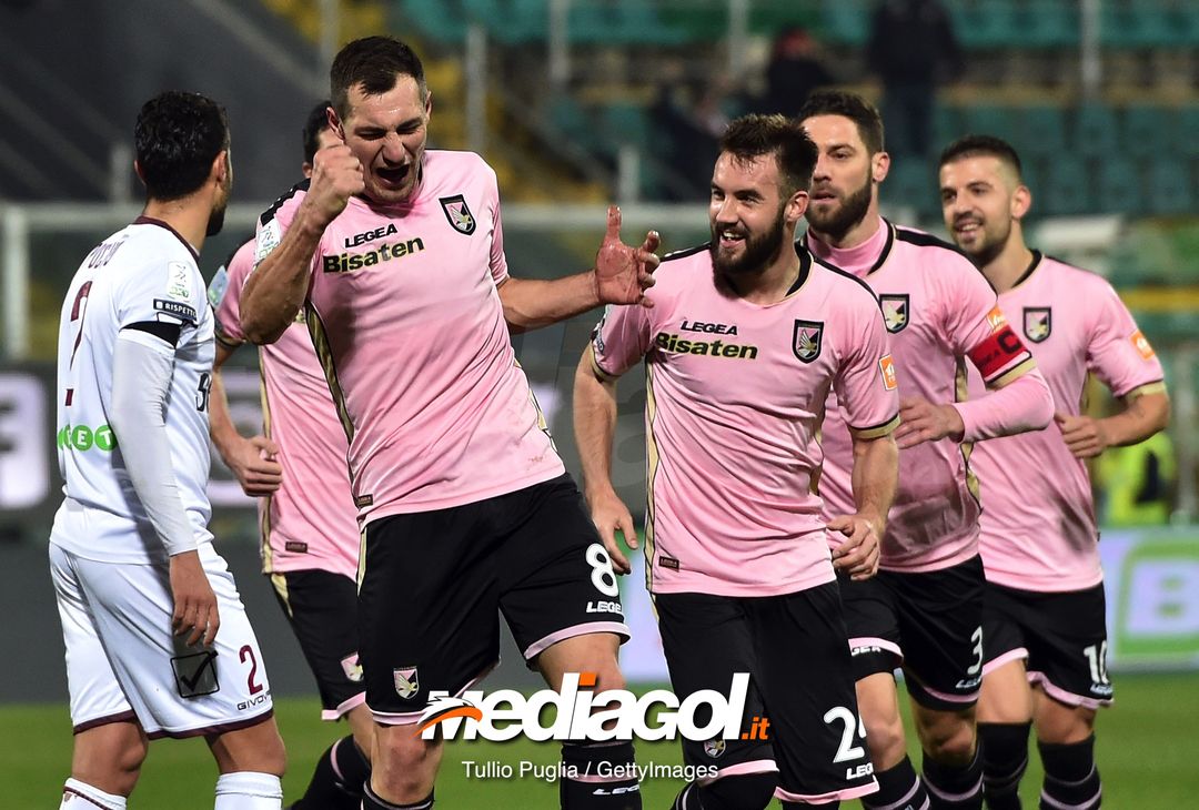  during the Serie B match between US Citta di Palermo and US Salernitana at Stadio Renzo Barbera on January 18, 2019 in Palermo, Italy. 