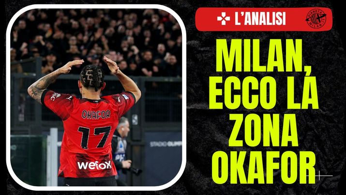 esultanza gol Noah Okafor AC Milan Lazio-Milan 0-1 Serie A 2023-2024